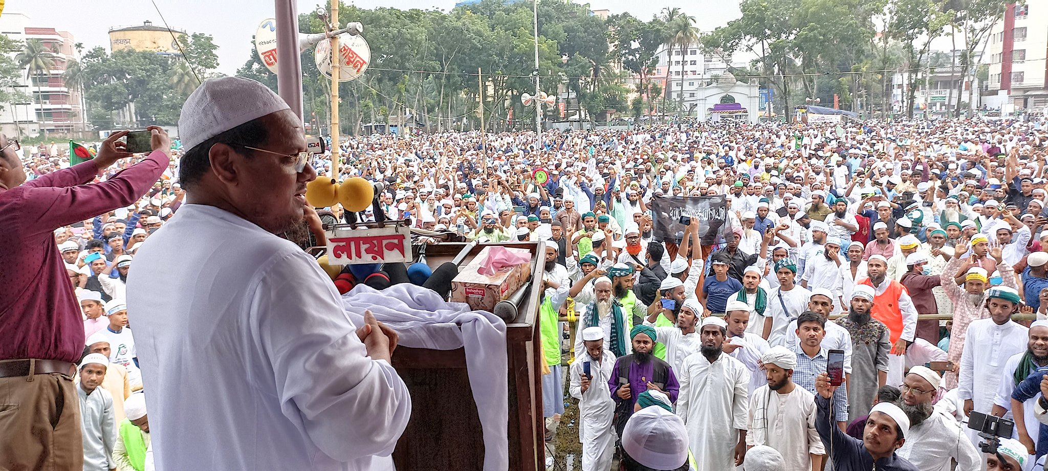 নতজানু পররাষ্ট্রনীতি দুর্নীতিযুক্ত পানি সম্পদ ব্যবস্থাপনা ও দুর্বল দুর্যোগ ব্যবস্থাপনা দেশময় মানবিক বিপর্যয় তৈরি করেছে – ময়মনসিংহ বিভাগীয় সমাবেশে পীর সাহেব চরমোনাই