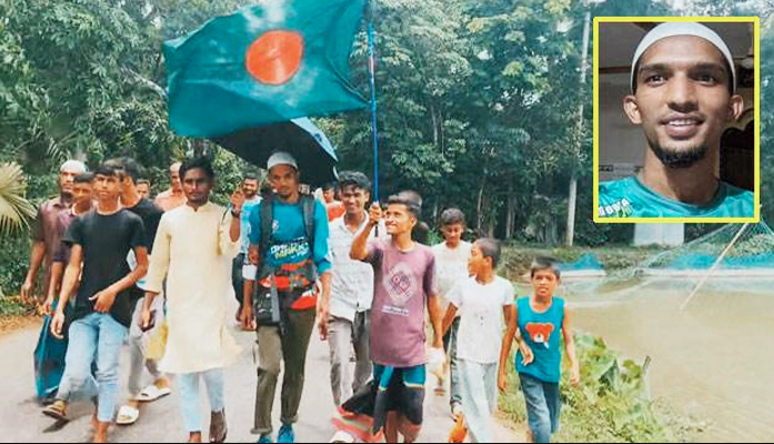 হজ করতে কুমিল্লা থেকে হেঁটে মক্কা যাচ্ছেন আলিফ মাহমুদ